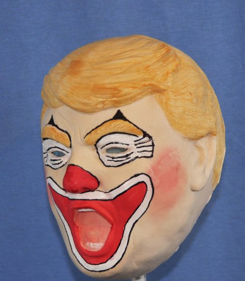 Trumpy the Clown Trump Foam Latex Mask Halloween