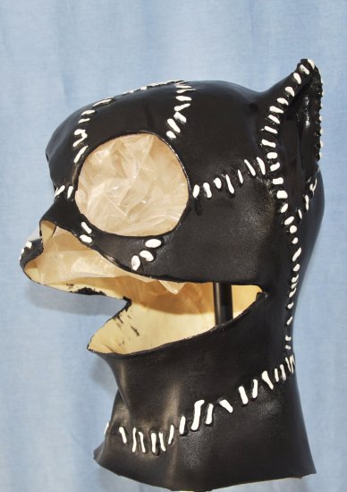 Meow long Black Fetish Hood Foam Latex Mask